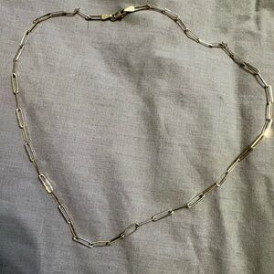 Gold Paperclip Chain Necklace - Women Jewelry